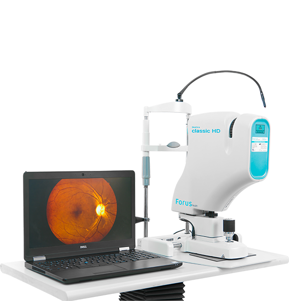 3nethra classic HD with laptop